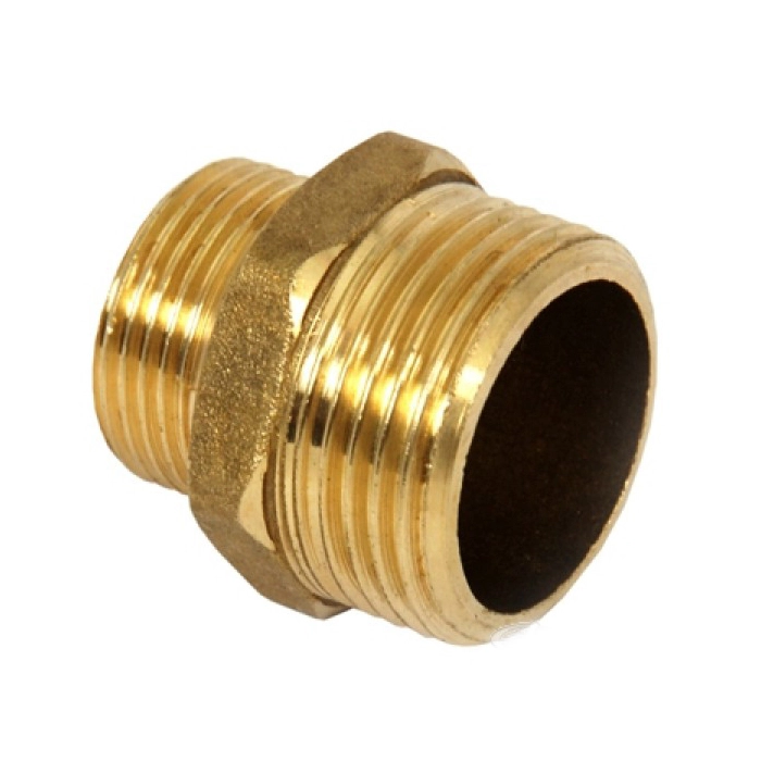 Ниппель переход 3/4"х1/2" нар/нар никель VRT