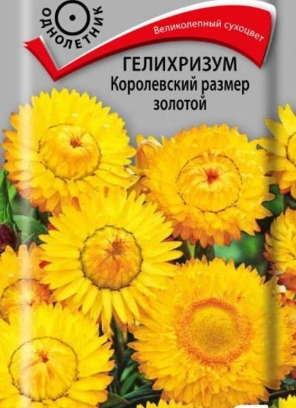 Гелихризум Королевский размер золотой (ЦВ) ("1) 0,1гр.