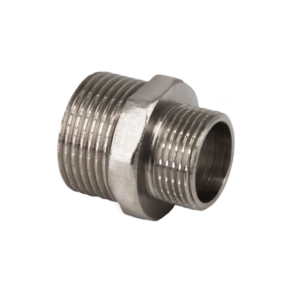Ниппель переход 3/4"-1/2" нар/нар RTP никель