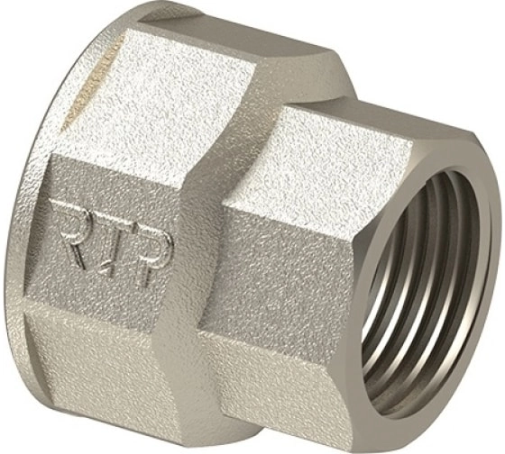 Муфта переход 1 1/2"-1/4" вн/вн RTP никель