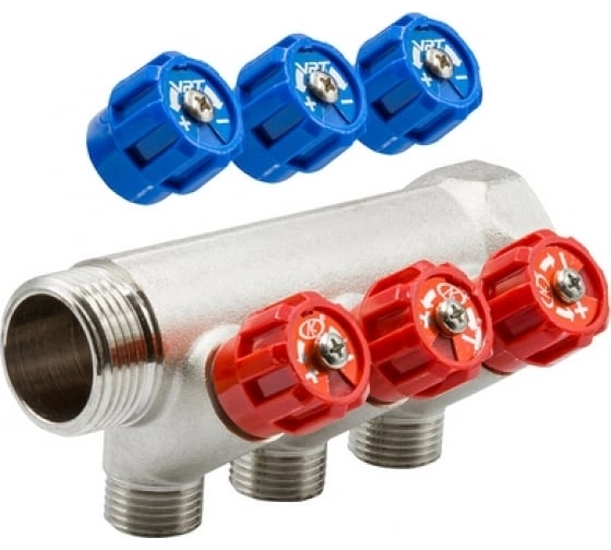 Коллектор 1''x1/2''с/рег вент VRT (3 вых)