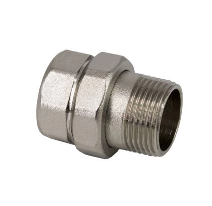 Переходник со сгоном 3/4" прямой RTP никель