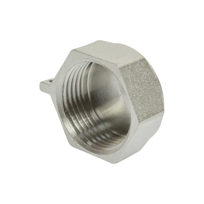 Заглушка 1/2" вн с контр отв VRT никель-image-1