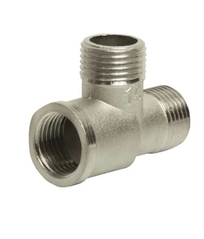 Тройник 1/2" вн/нар/вн VRT никель