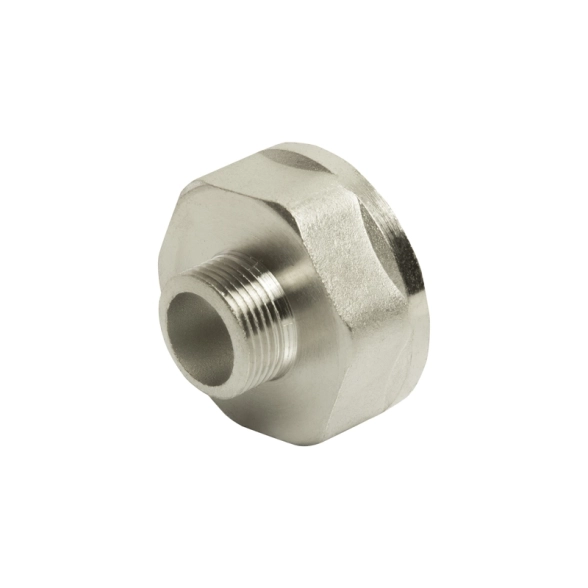 Переходник 1 1/2"-3/4" внутренняя/наружная резьба VRT никель