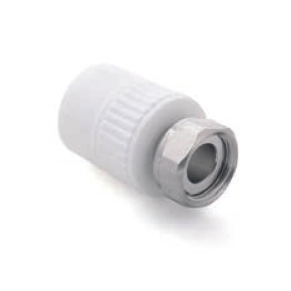 Муфта PP-R комб.20х1/2"с н/г PRO AQUA белый