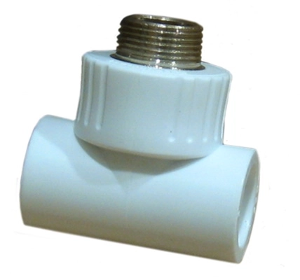Тройник PPRC 25х1/2х25 комб.штуц.Rosturplast
