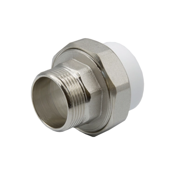 Муфта PP-R комб 40х1"1/4 н/р разъем.бел VRT