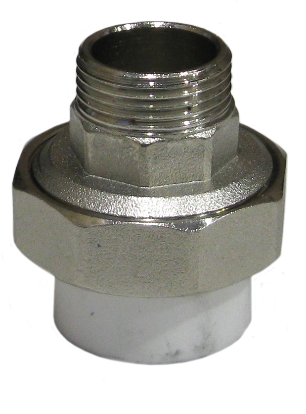 Муфта PPRC комб 25х3/4" разъем.нар белый VRT