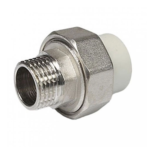 Муфта PPRC комб 25х1" разъем.нар белый VRT