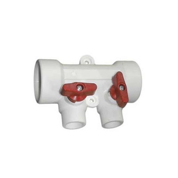 Коллектор PP-R 40*20 c кранами 3вых