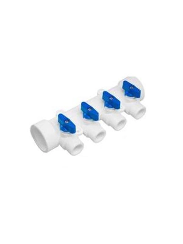 Коллектор PP-R 40*20 c кранами 4вых