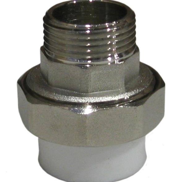 Муфта PP-R бел нап комб Дн32х1" н/р разъем