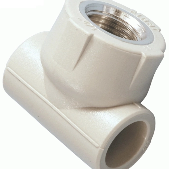 Тройник PP-R бел нап Дн20х1/2" комб вн/р Firat Plastik