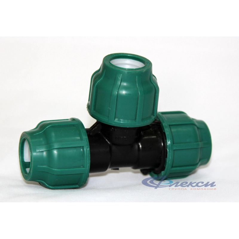 Тройник ПЭ 20х20х20 обж.POELSAN GREEN
