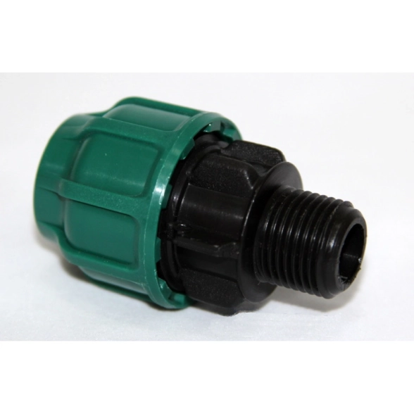 Муфта перех.ПЭ н/р 25х1" обж.POELSAN GREEN