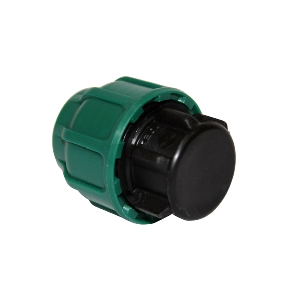Заглушка цанговая для ПЭ трубы 32 POELSAN GREEN