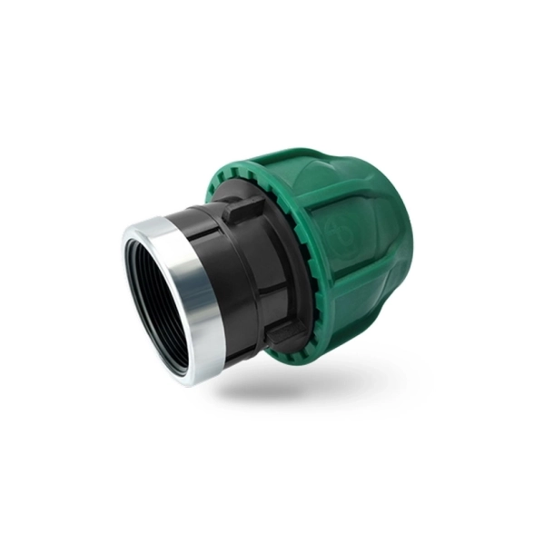 Муфта перех.ПЭ вн/р 25х3/4" обж.POELSAN GREEN