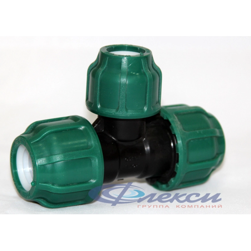 Тройник ПЭ перех.32х25х32 обж.POELSAN GREEN