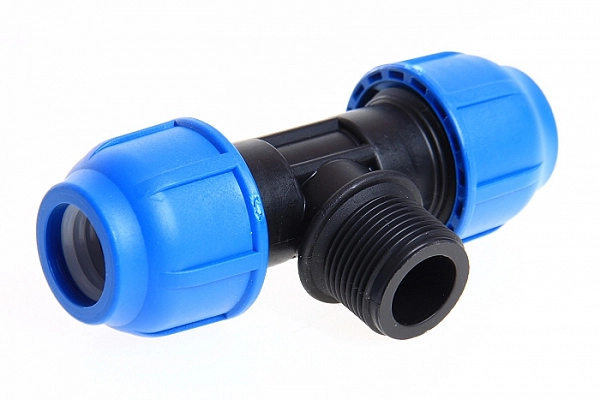 Тройник ПЭ н/р 20х1/2"х20 обж.POELSAN NEW BLUE