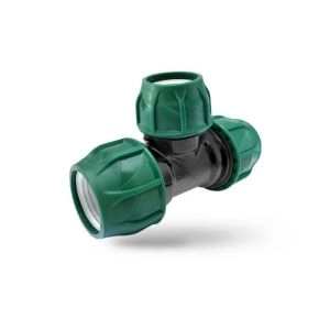 Тройник ПЭ перех.25х20х25 обж.POELSAN GREEN