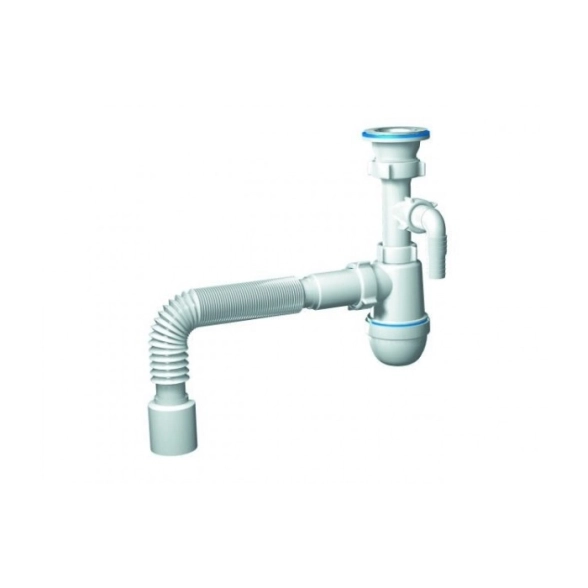 Сифон для мойки АНИ ПЛАСТ C0310 1 1/2"x40 мм