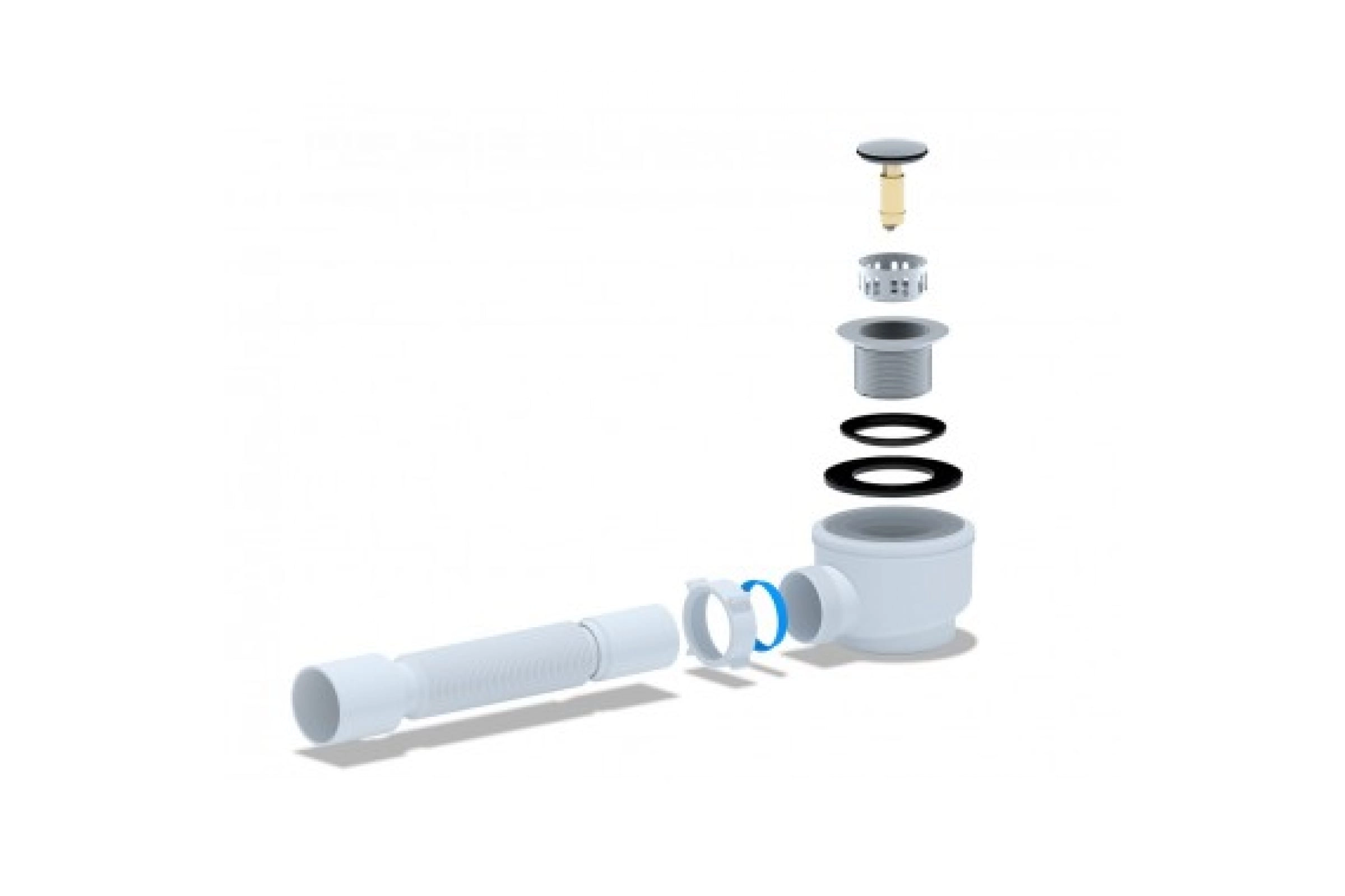 Сифон д/ДП Click-Clack E415CLS 50*40-image-1