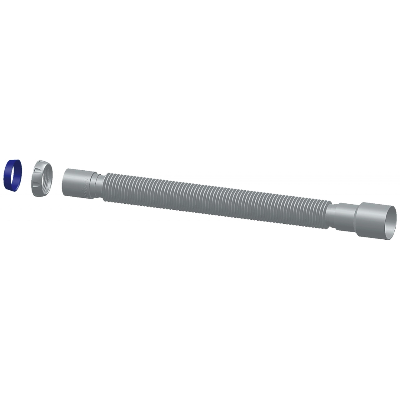 Гофра 1 1/2" 40/50 D125 (1200мм) пл.проклад.UNICORN-image-1