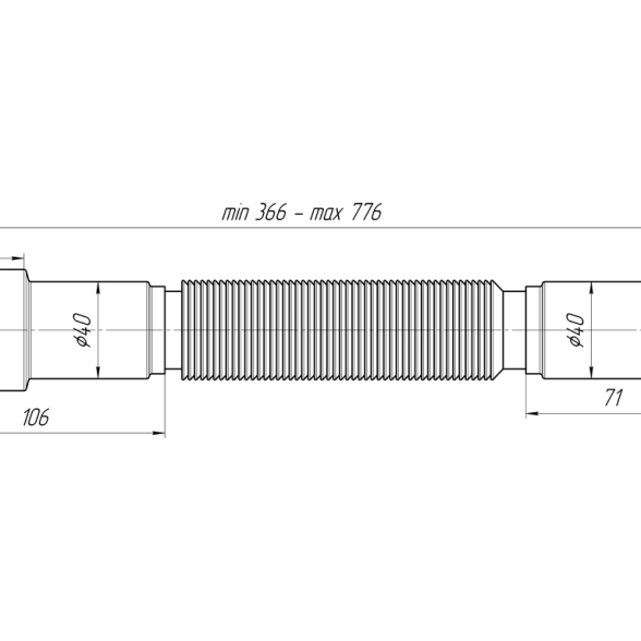 Гофра 1.1/2" 40х50 универс.ANI K106-image-1