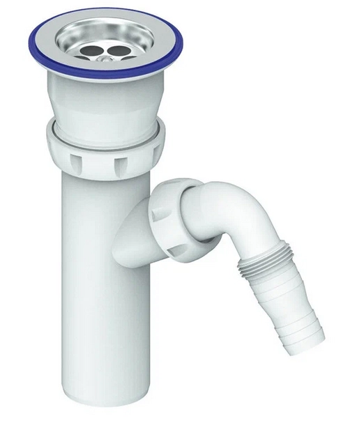 Выпуск UNICORN 1 1/2"(40мм) Е140V нерж.сетка с/н