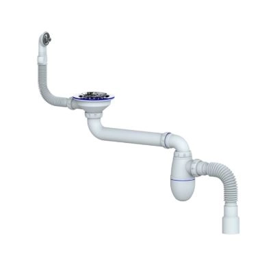 Сифон UNICORN 3 1/2 ВС23 40*40/50 крыглый перелив 553594