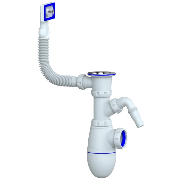 Сифон 1 1/2х40 B440V прямоуг.вып с/н UNICORN