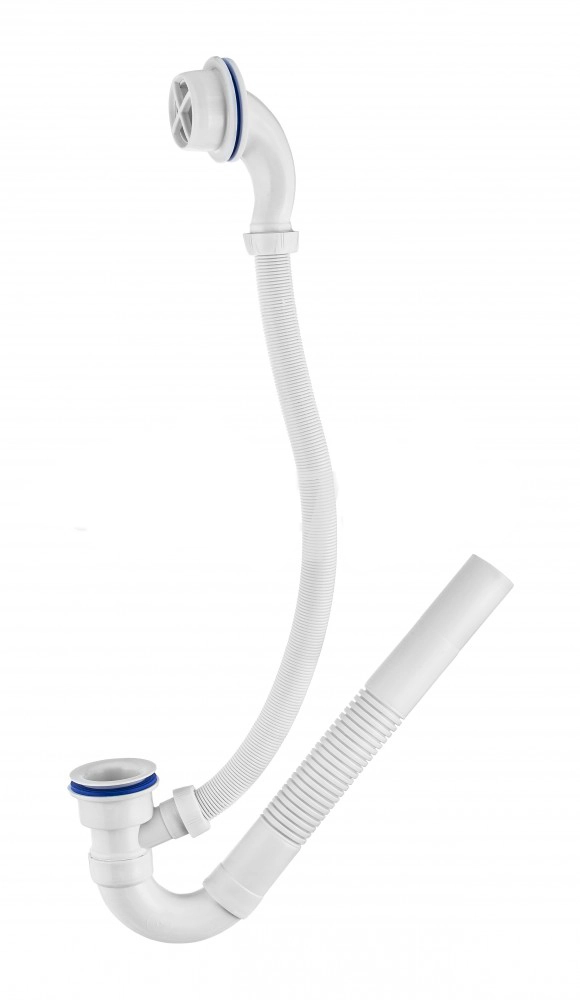 Сифон для ванны Эконом ВП 0144 1 1/2"x40 неповоротный пластиковая/решетка