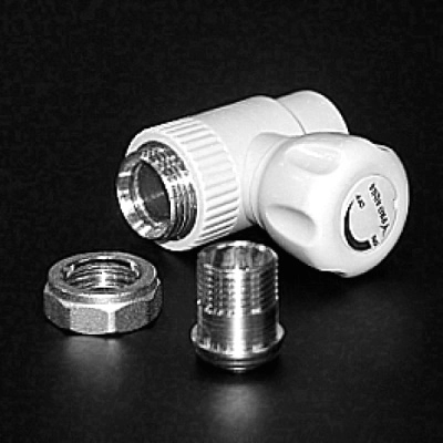 Кран шаровой PRO AQUA американка 20-1/2" прямой белый