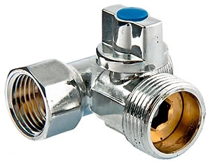 Кран шар 3-пр 1/2*3/4*1/2 в/н/н д/ст.маш VRT