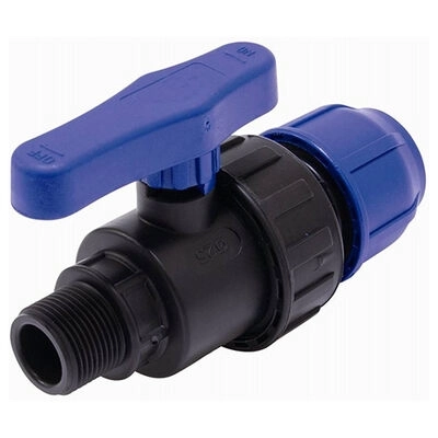 Кран шар. ПНД 1/2х25 ш/ц PN16