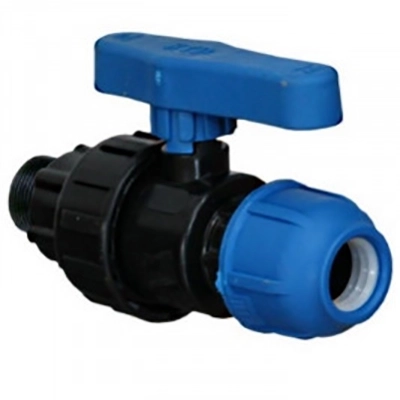 Кран шар. ПНД 3/4х25 г/ц PN16