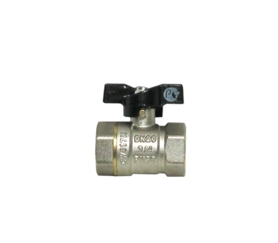 Кран шаровой 3/4" г/г бабочка СТК