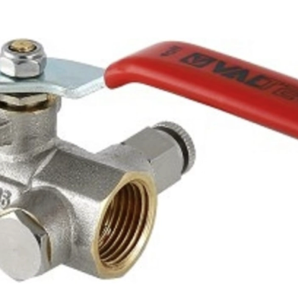 Кран вода VALTEC 1/2" г/г дренаж.+воздухоотв. VT.245.N.04