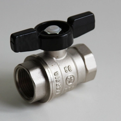 Кран шар 3/4'' вн/вн ручка бабочка VRT?