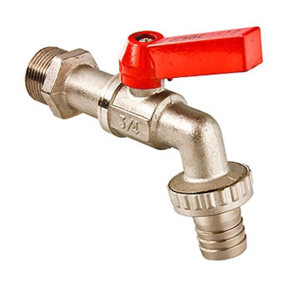 Кран вода 3/4" рукоятка с/нос VT.051 VALTEC
