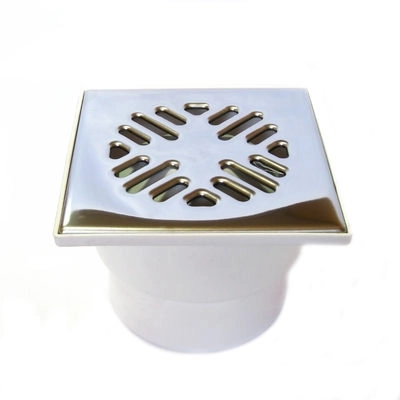 Трап прямой 110 15x15 с металл.решеткой