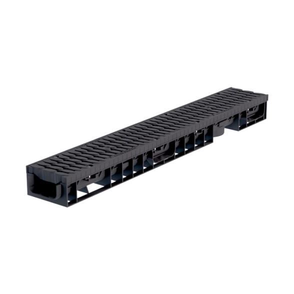 Лоток ЛВП Master DN100 H70 B125 1000x148x70 с пластиковой решеткой (110701)