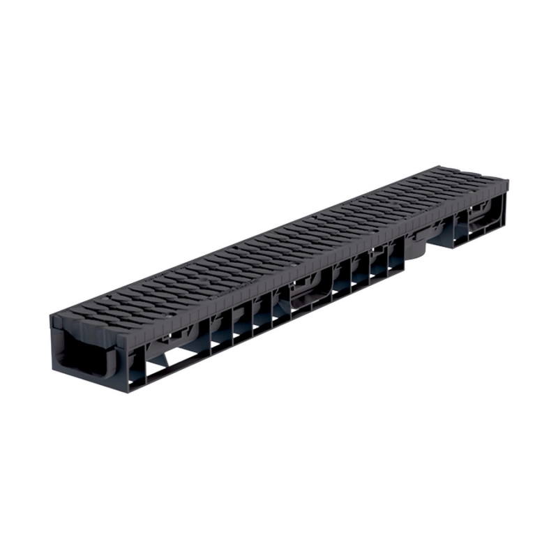 Лоток ЛВП Master DN100 H70 B125 1000x148x70 с пластиковой решеткой (110701)