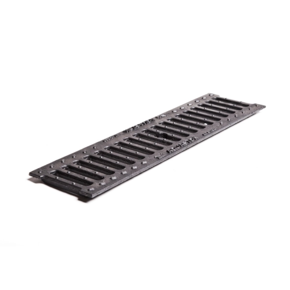 Решетка чугунная щелевая Norma DN100 B125 500x136x15 (31013B)