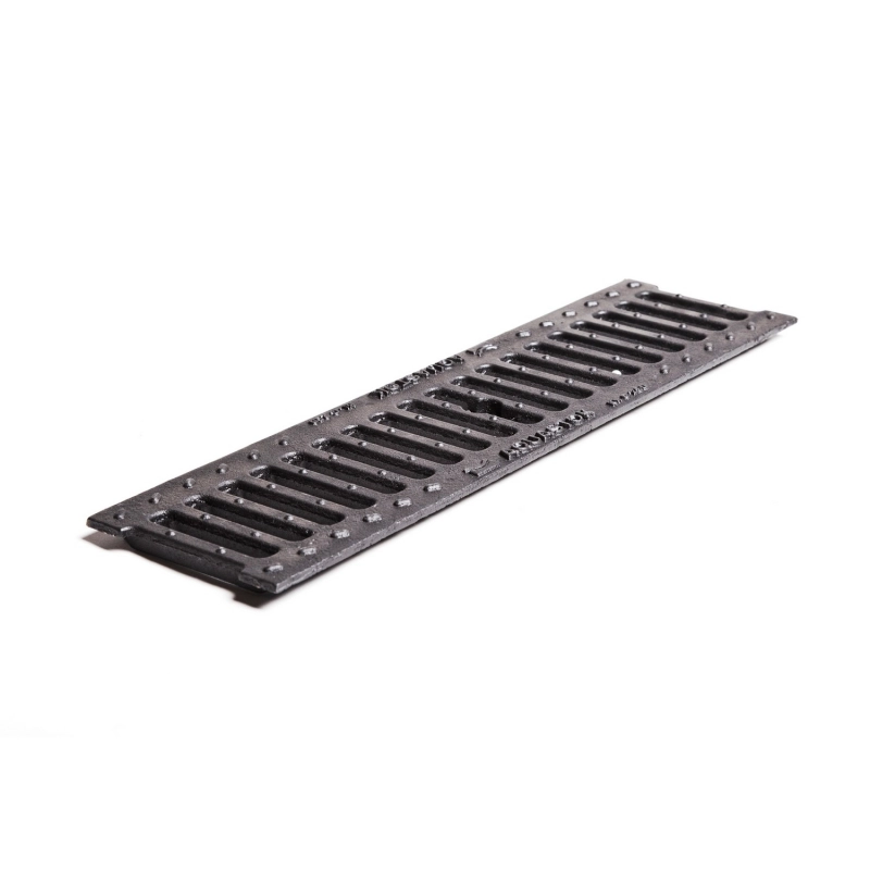 Решетка чугунная щелевая Norma DN100 B125 500x136x15 (31013B)