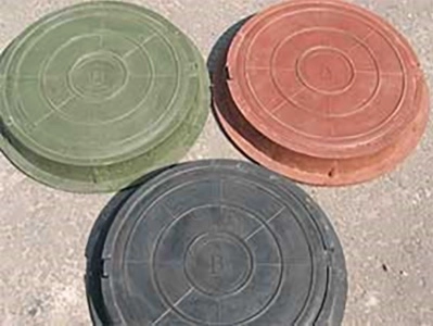 Люк канализ.полимер 6кН круглый 460x60 малый черный