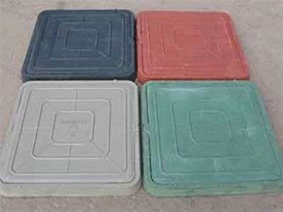 Люк канализ.полимер 6кН квадрат 660x60 зеленый