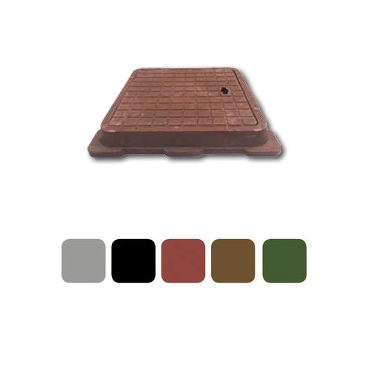 Люк канализ.полим/квадр 470x470x50мм малый