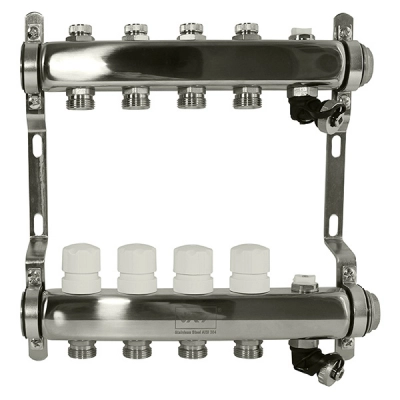Коллекторная группа VRT 1"х3/4(евроконус)4вых